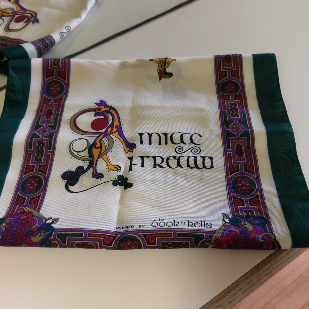 Celtic Print Scarf Inspired by the Book of